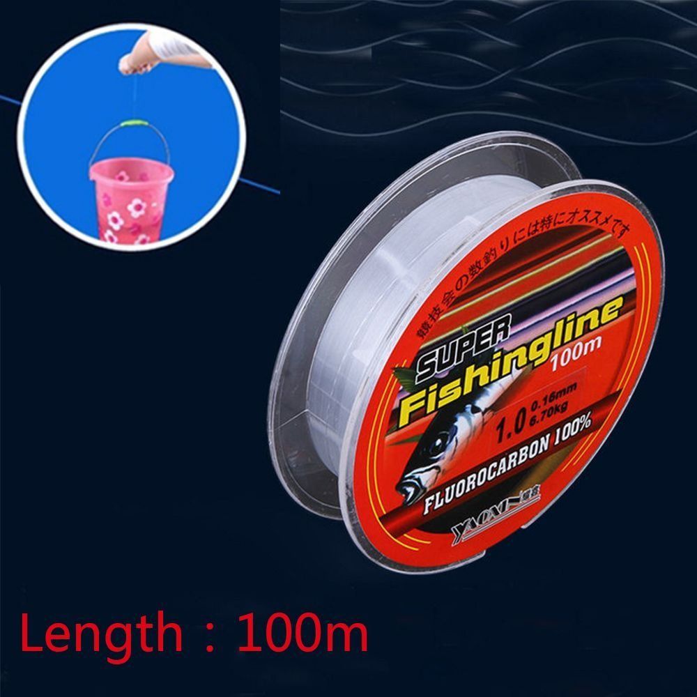 Fluorocarbon Line - Рыболовная леска 100 м, сверхпрочная нейлоновая