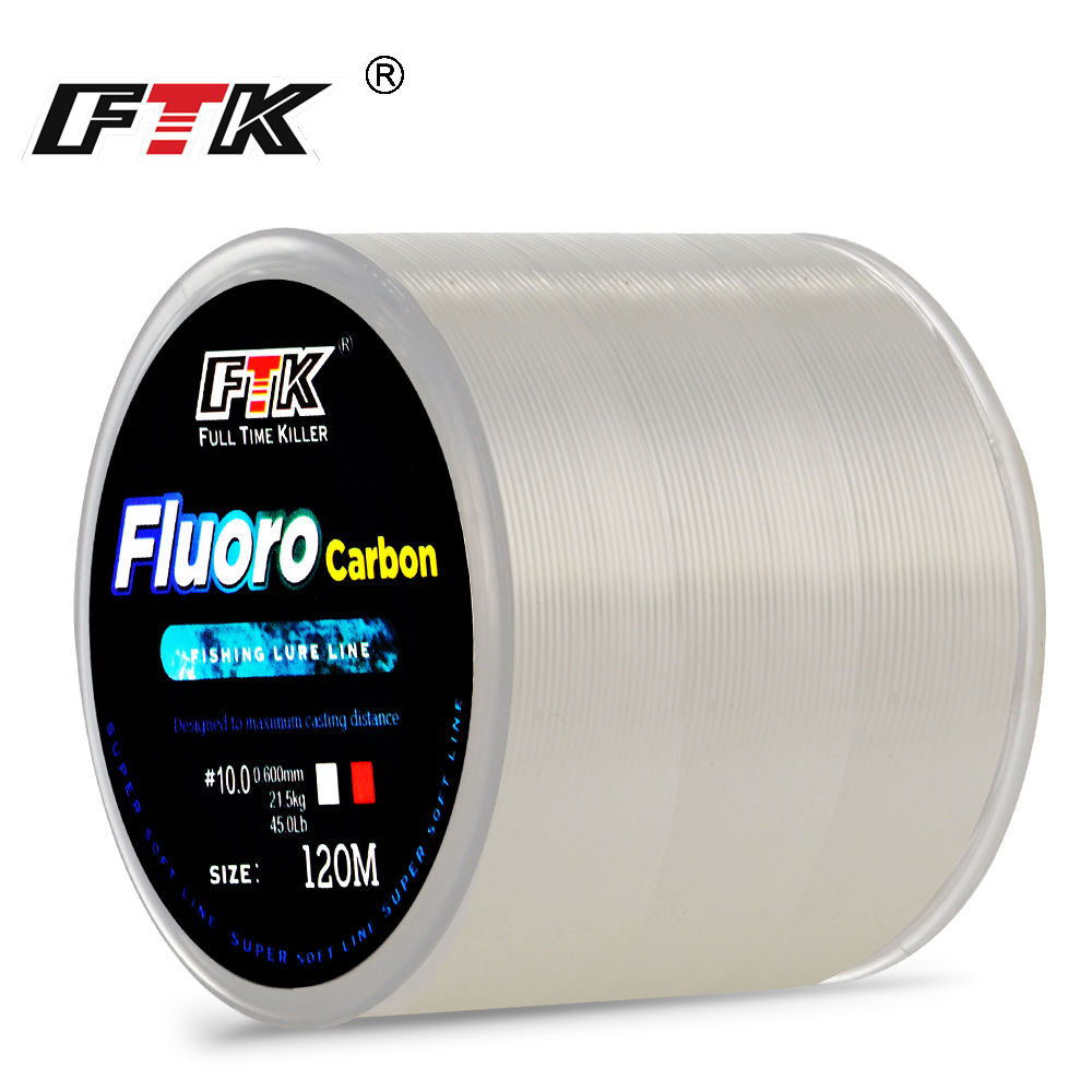 Fluorocarbon Line - FTK 120 м рыболовная леска с