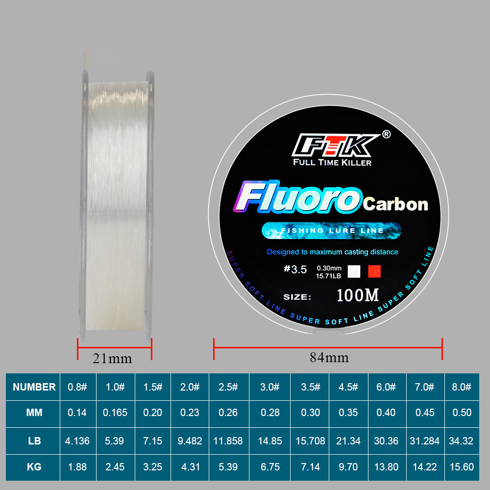 100-метровая фторокарбоновая л – обзор и цена Fluorocarbon Line