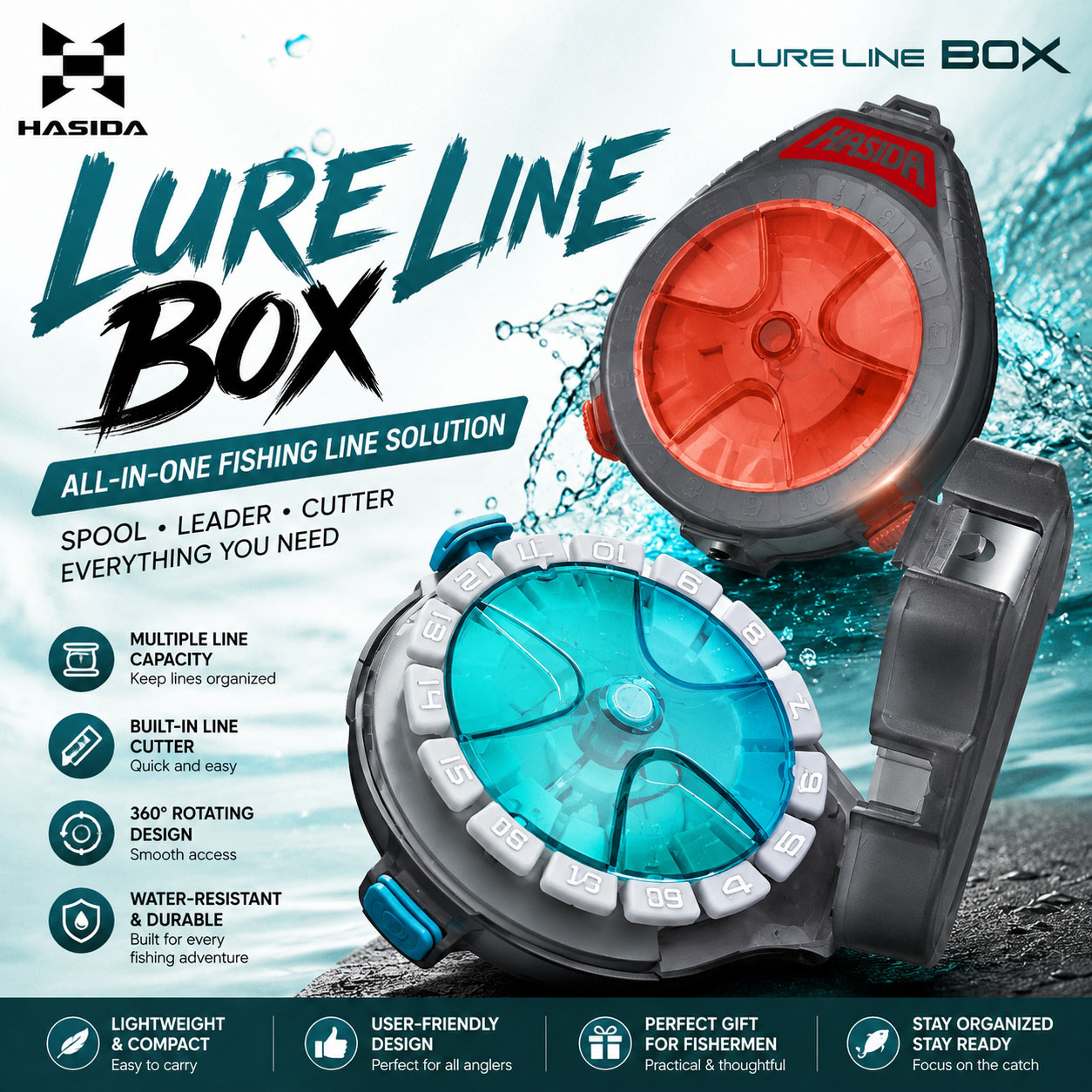 Рыболовный ящик-органайзер HAS – обзор и цена Fishing Line Box